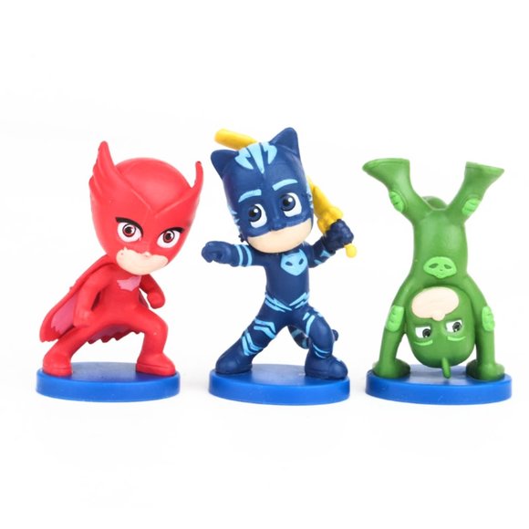 PJ Mask Action Figures 12 pcs - Cake Topper Birthday Cake Decorations - Picture 7 of 9